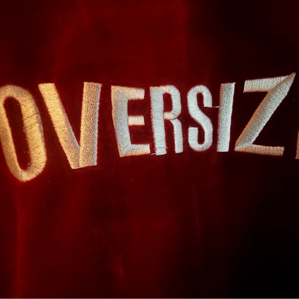 Oversized red sweat sweater - Picture 3 of 10